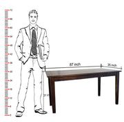 Wooden Dining Table 8 Seater with Cushion Chair for Dining Room