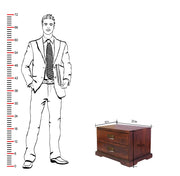 Babool Wood Side Table for Living Room in Mahogany Finish