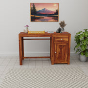 Solid Wood Study Table for Students in Honey Finish