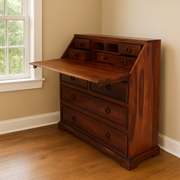 Solid Wood Study Table for Students with Drawers for Living Room