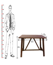 Solid Wood Dining Table 4 Seater with Chairs for Dining Room