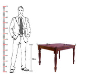 Wooden Dining Table 2 Seater for Dining Room (Honey Finish)