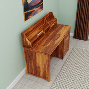 Sheesham Wood Study Table And Computer Table With Door and Drawers For Living For, Study Room