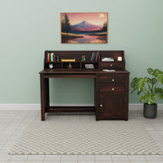 Sheesham Wood Study Table And Computer Table With Door and Drawers For Living For, Study Room