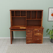 Sheesham Wood Study Table for Students Writing Table, Computer Desk for Office, Home and Living Room with Storage