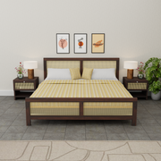 Wooden King Size Bed Without Storage for Bedroom