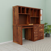 Sheesham Wood Study Table for Students Writing Table, Computer Desk for Office, Home and Living Room with Storage
