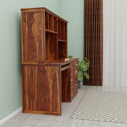 Sheesham Wood Study Table for Students Writing Table, Computer Desk for Office, Home and Living Room with Storage
