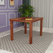 Modern Wooden 4 Seater Dining Table Set