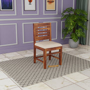 Modern Wooden 4 Seater Dining Table Set