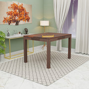 Modern Wooden 4 Seater Dining Table Set