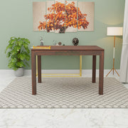 Modern Wooden 4 Seater Dining Table Set