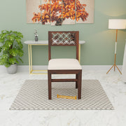 Modern Wooden 4 Seater Dining Table Set